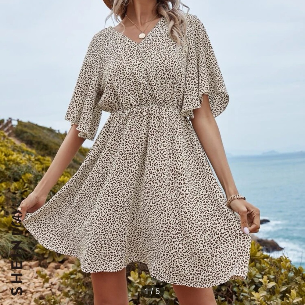 Shein Cheetah print dress